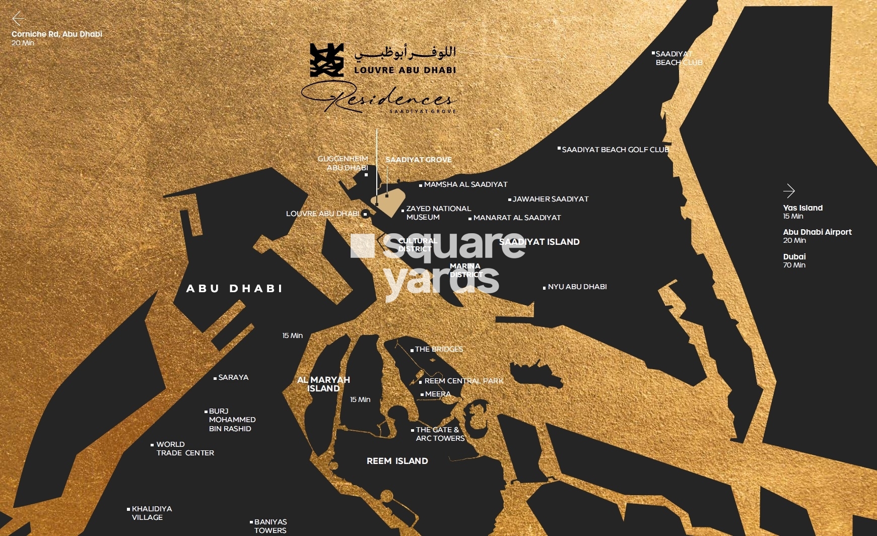 Aldar Louvre Residences Location Image