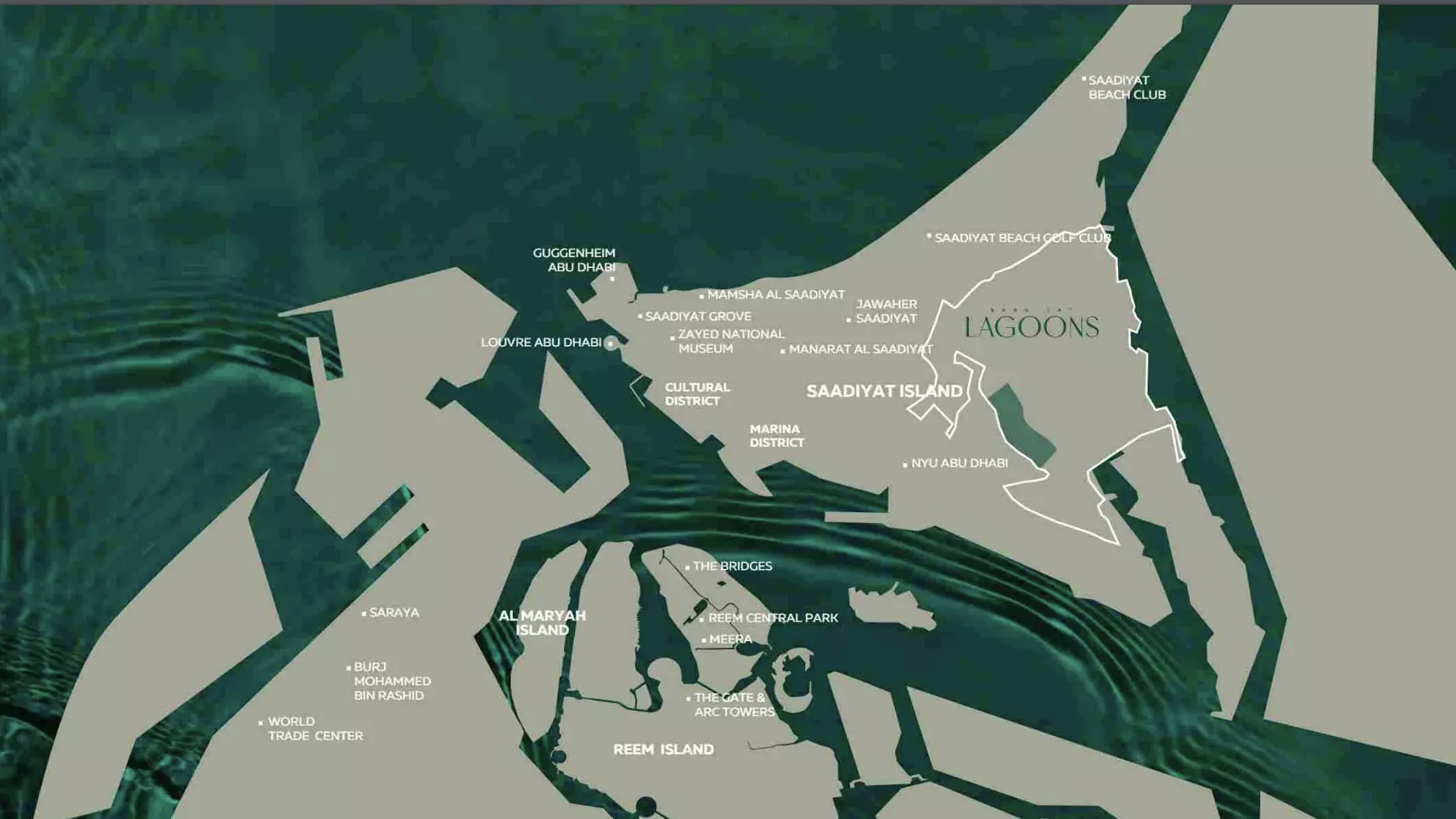 Aldar Saadiyat Lagoons Location Image