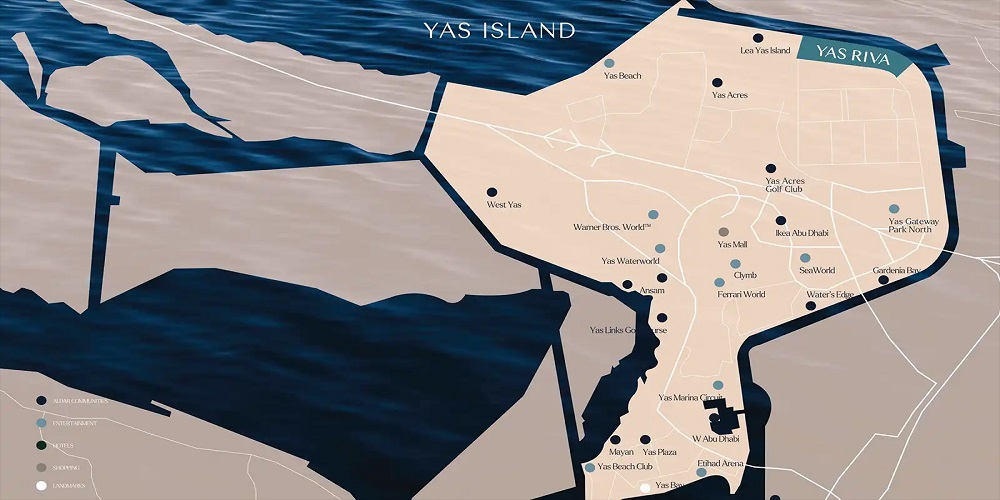 Aldar Yas Riva Location Image