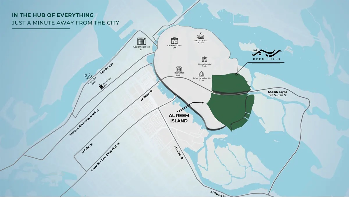 Aman Reem Hills Location Image