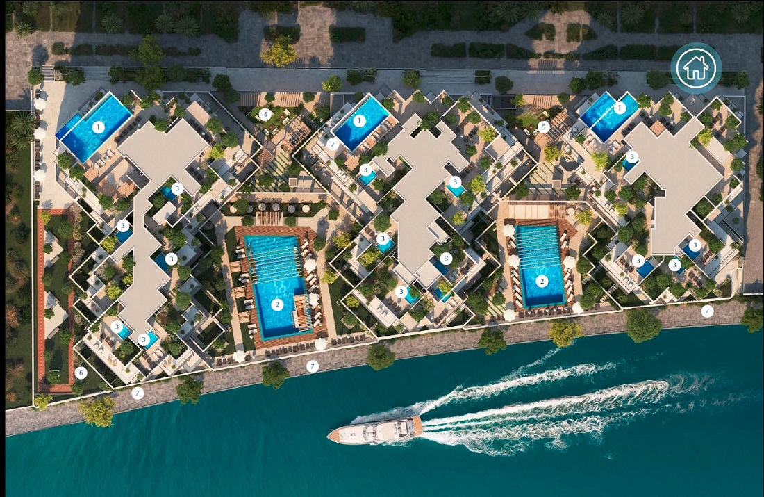 Burtville Bab Al Qasr Canal View Residence 22 Master Plan Image