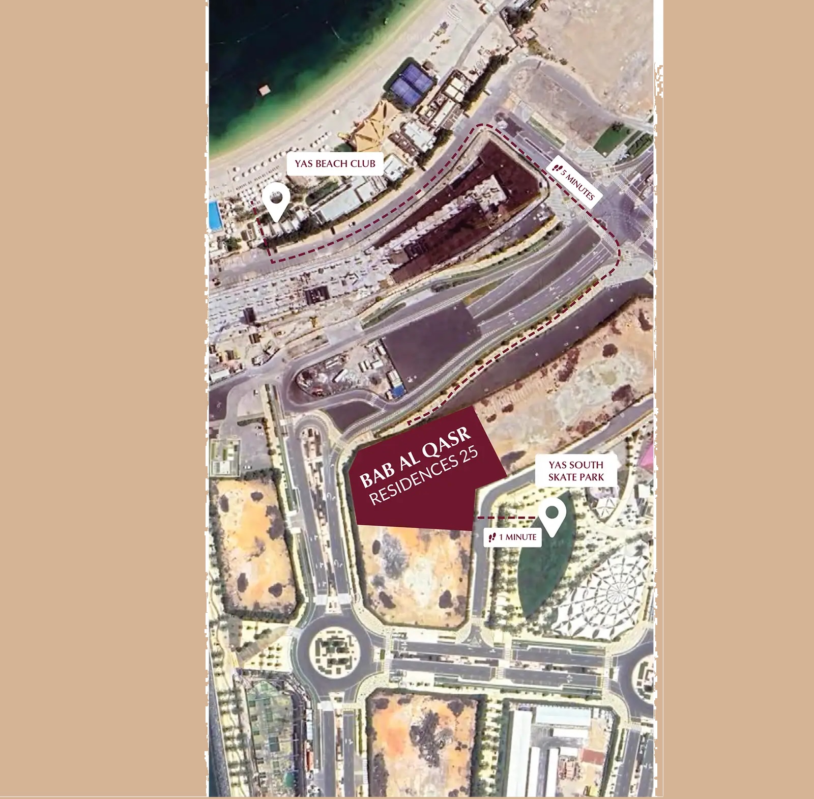 Burtville Bab Al Qasr Residence 25 Location Image