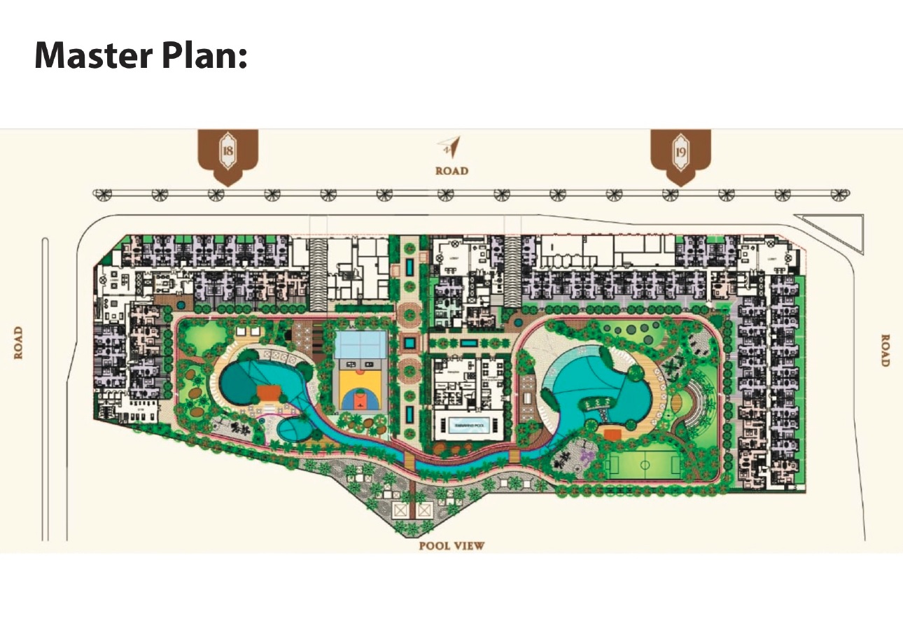 Burtville Bab Al Qasr Resort Residence Master Plan Image