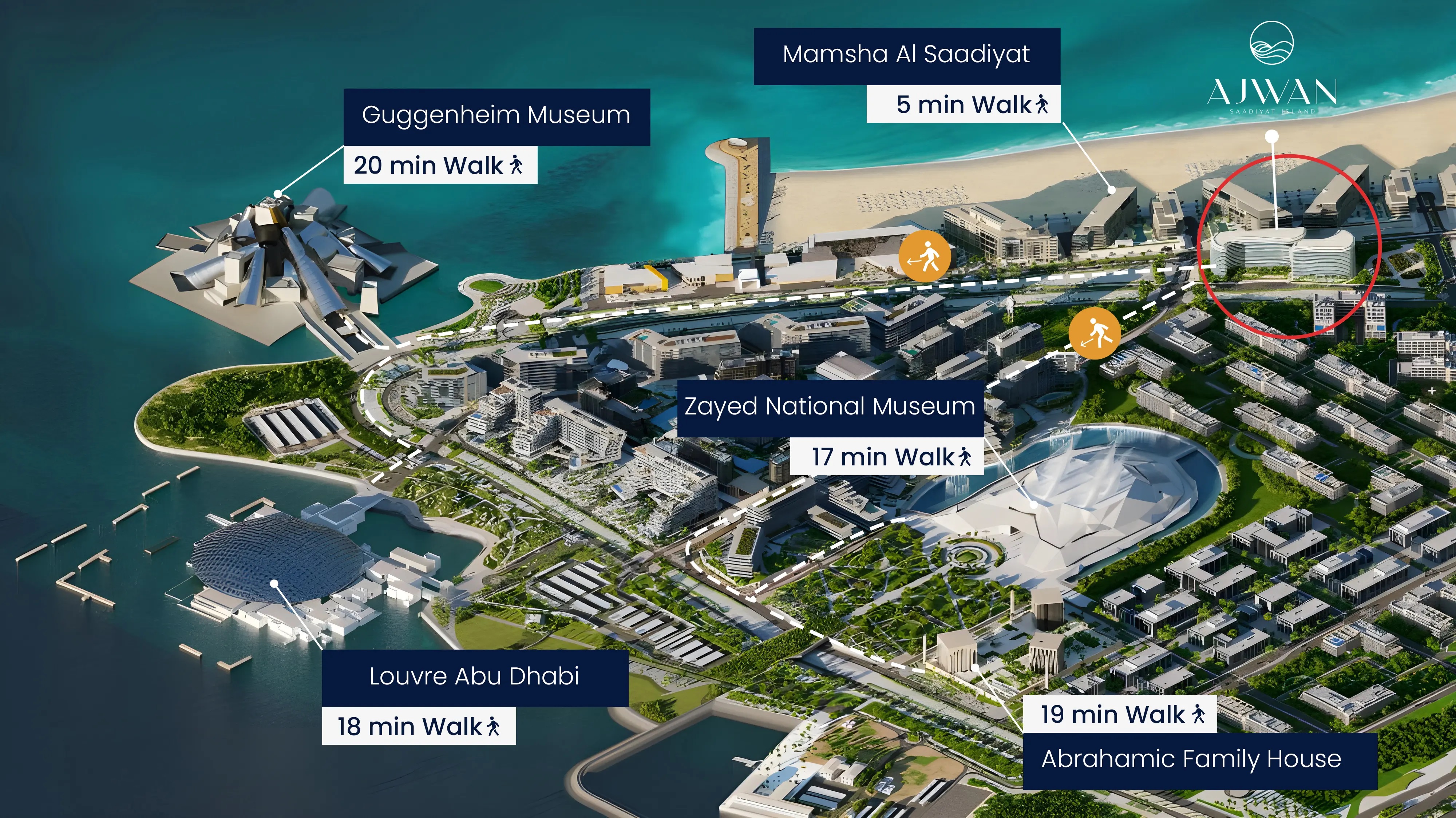 ESK Ajwan Towers Location Image