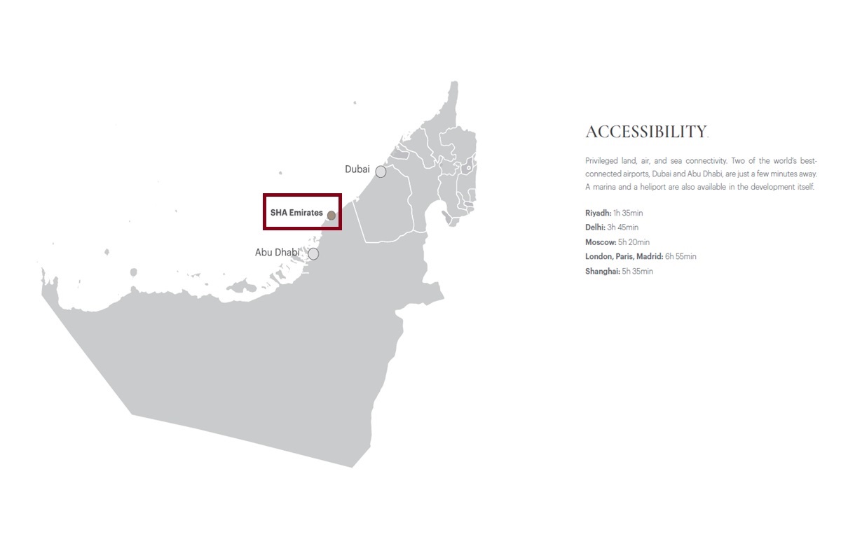 Imkan SHA Residences Emirates Location Image