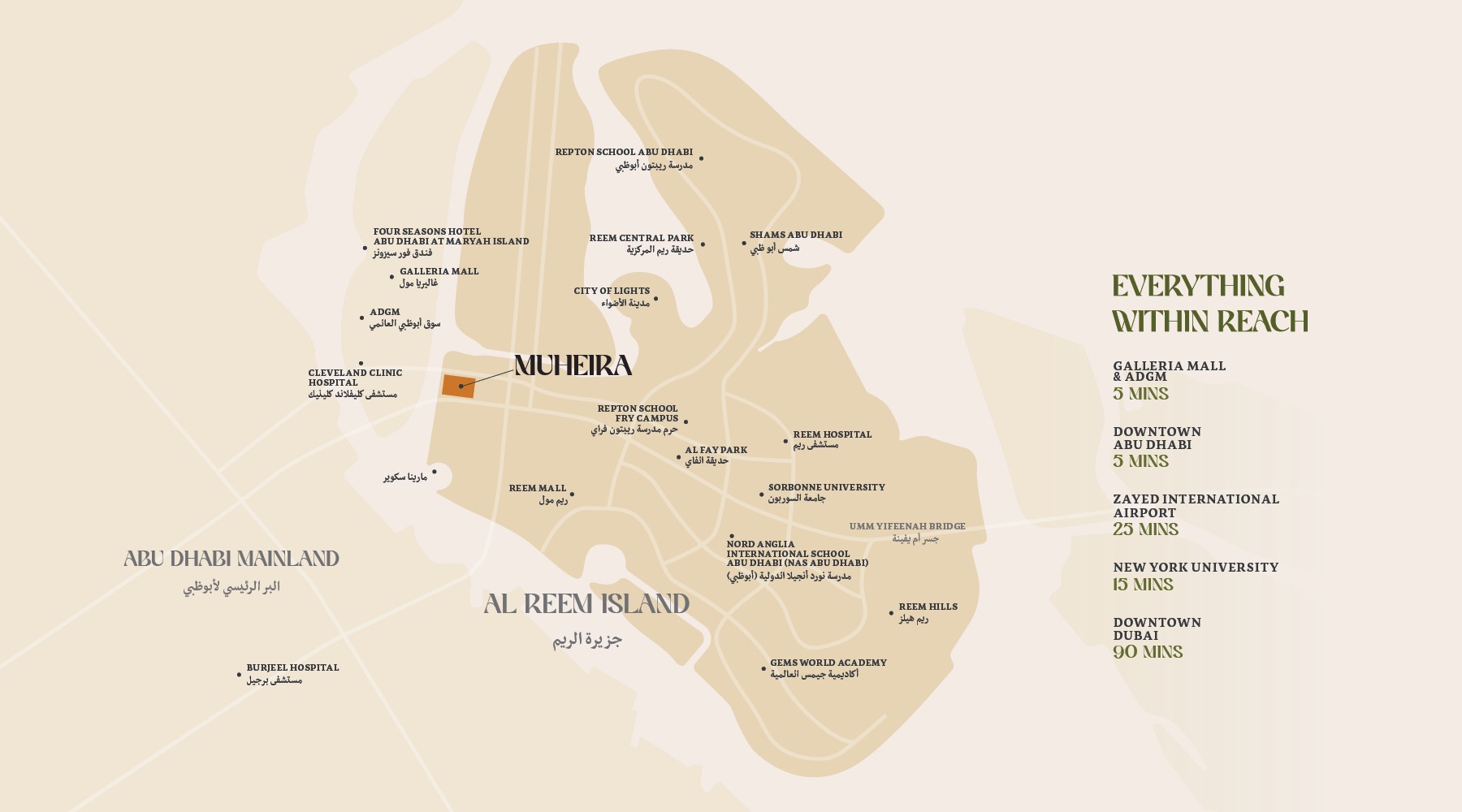 Modon Muheira Apartments Location Image