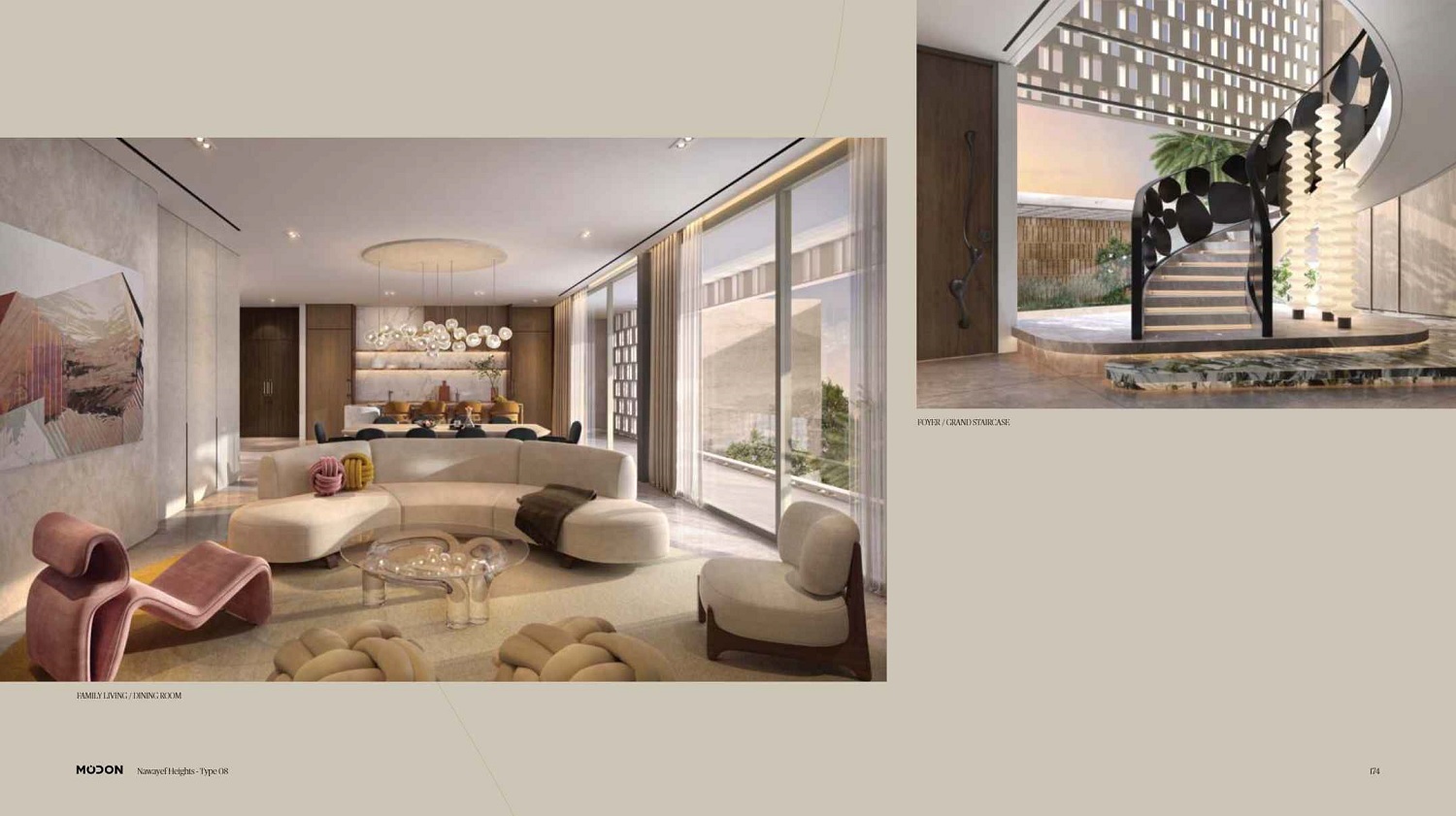 Modon Nawayef West Heights Apartment Interiors