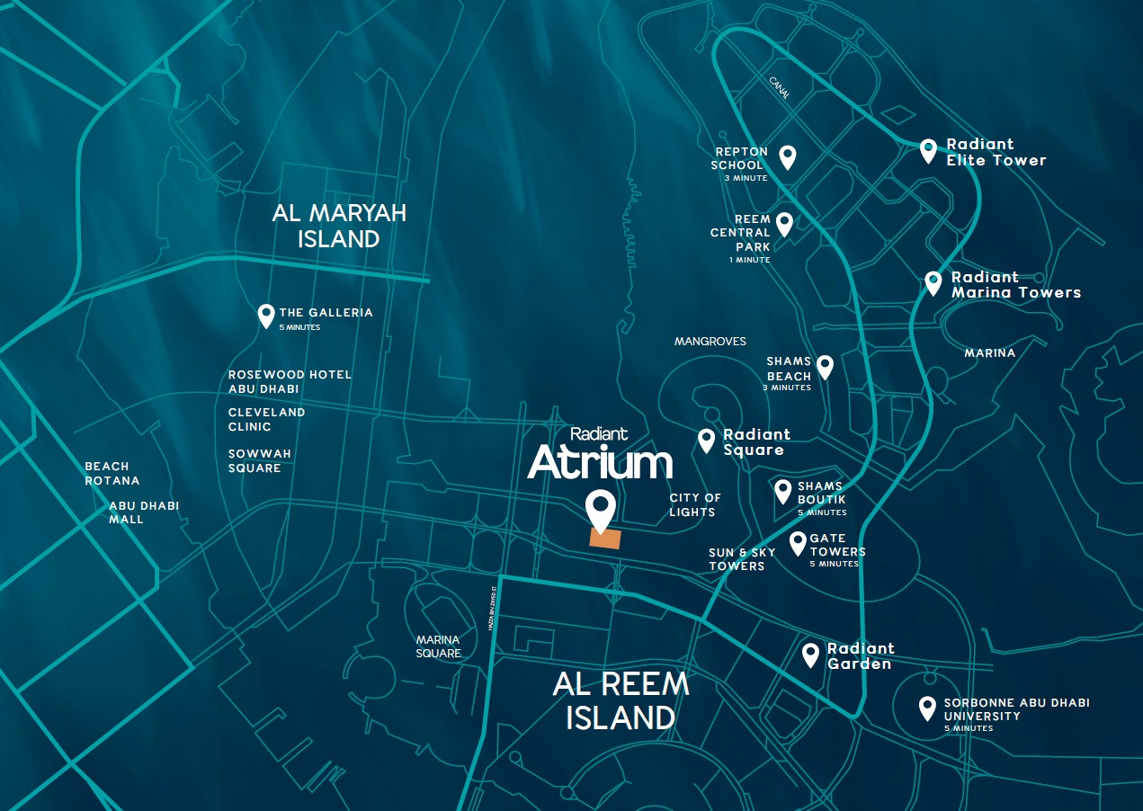 Radiant Atrium Towers Location Image