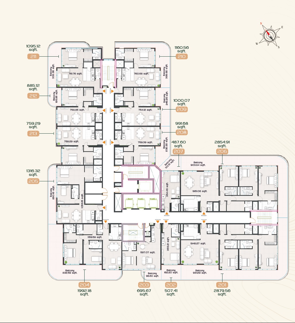 Radiant Garden Towers Floor Plans