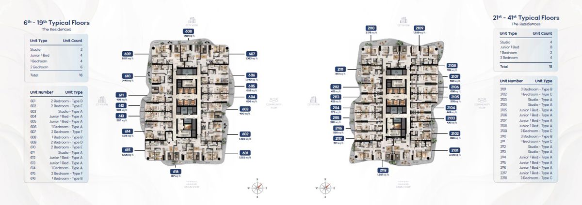Radiant Waves Floor Plans