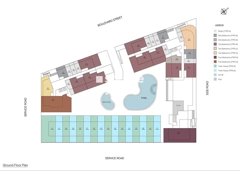 Reportage The Gate Residence Floor Plans
