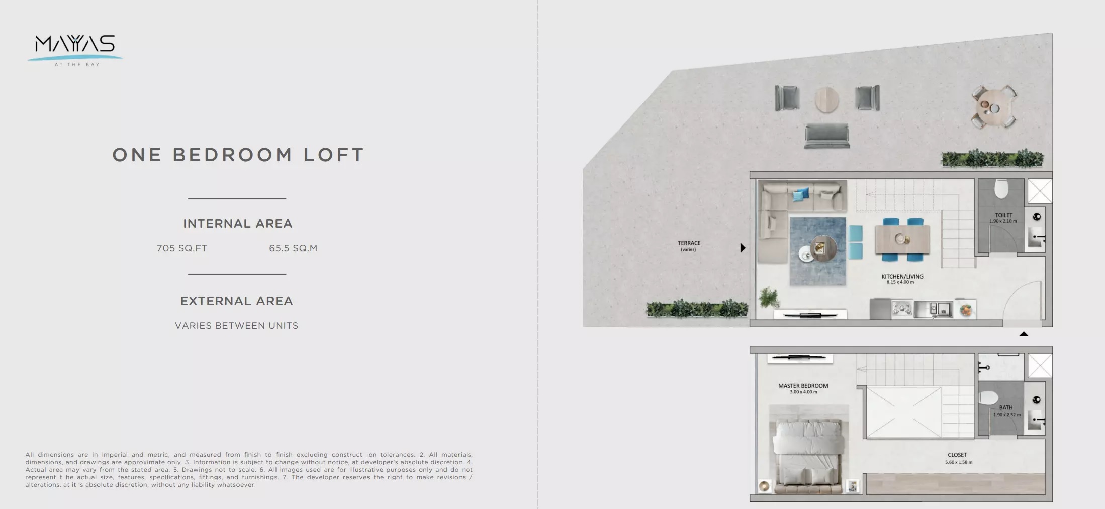 1 Bed 705 Sq. Ft. Apartment in Advanced Mayyas