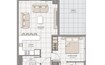 Advanced The Icon Tower 1 Bed Layout