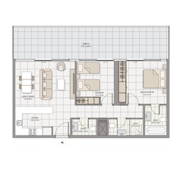 2 Beds 1234 Sq. Ft. Apartment in Advanced The Icon Tower