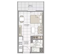 493 Sq. Ft. Studio in Advanced The Icon Tower