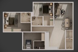 2 Beds 2153 Sq. Ft. Apartment in Al Reeman Gate