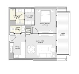 1 Bed 818 Sq. Ft. Apartment in Alain Vida Residences