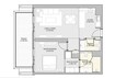 Alain Vida Residences 1 Bed Layout