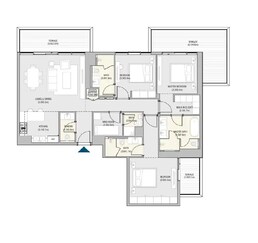 3 Beds 1808 Sq. Ft. Apartment in Alain Vida Residences