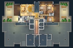 3 Beds 6071 Sq. Ft. Townhouse in Aldar Al Bateen Park