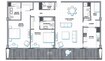 Aldar Al Hadeel 2 Beds Layout