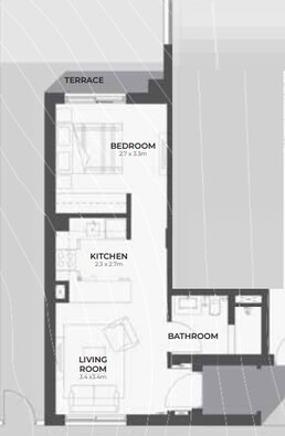 398 Sq. Ft. Studio in Aldar Alghadeer