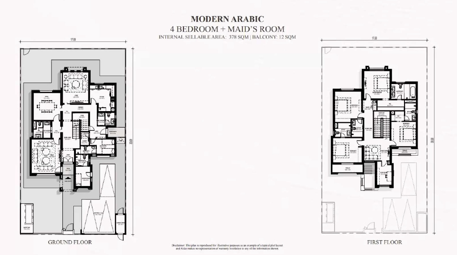 Aldar Fay Alreeman 4 Beds Layout