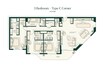 Aldar Gardenia Bay Apartments 3 Beds Layout
