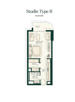 491 Sq. Ft. Studio in Aldar Gardenia Bay Apartments
