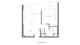 1 Bed 775 Sq. Ft. Apartment in Aldar Grove Beach Views