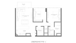 2 Beds 1149 Sq. Ft. Apartment in Aldar Grove Beach Views