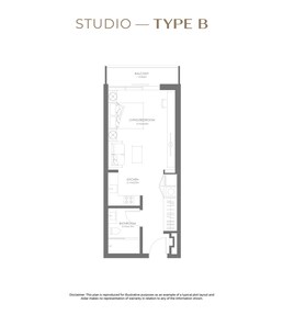 535 Sq. Ft. Studio in Aldar Grove Gallery Views