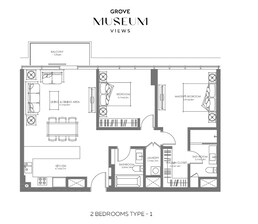 2 Beds 1138 Sq. Ft. Apartment in Aldar Grove Museum Views