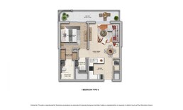 1 Bed 807 Sq. Ft. Apartment in Aldar Manarat Living 2