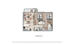2 Beds 1215 Sq. Ft. Apartment in Aldar Manarat Living 2