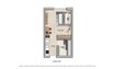 Aldar Manarat Living 2 Studio Layout