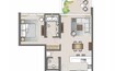 Aldar Mayan 1 Bed Layout