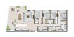 Aldar Mayan 4 Beds Layout