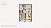 Aldar Nobu Residences 1 Bed Layout