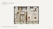 Aldar Nobu Residences 2 Beds Layout