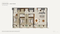 3 Beds 4284 Sq. Ft. Apartment in Aldar Nobu Residences