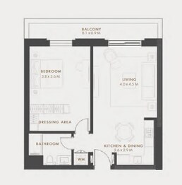 1 Bed 775 Sq. Ft. Apartment in Aldar Reflection