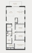 Aldar Reflection 3 Beds Layout