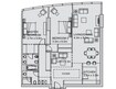 Aldar Sun Tower 2 Beds Layout