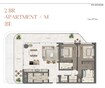 Aldar The Arthouse 2 Beds Layout