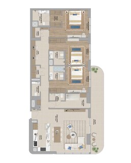 3 Beds 1974 Sq. Ft. Apartment in Aldar The Beach House Fahid