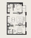 Aldar The Bridges 2 Beds Layout