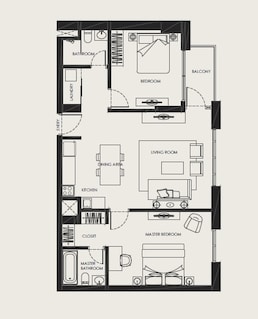 2 Beds 1035 Sq. Ft. Apartment in Aldar The Bridges