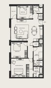 Aldar The Bridges 3 Beds Layout