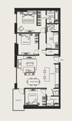 Aldar The Bridges 3 Beds Layout